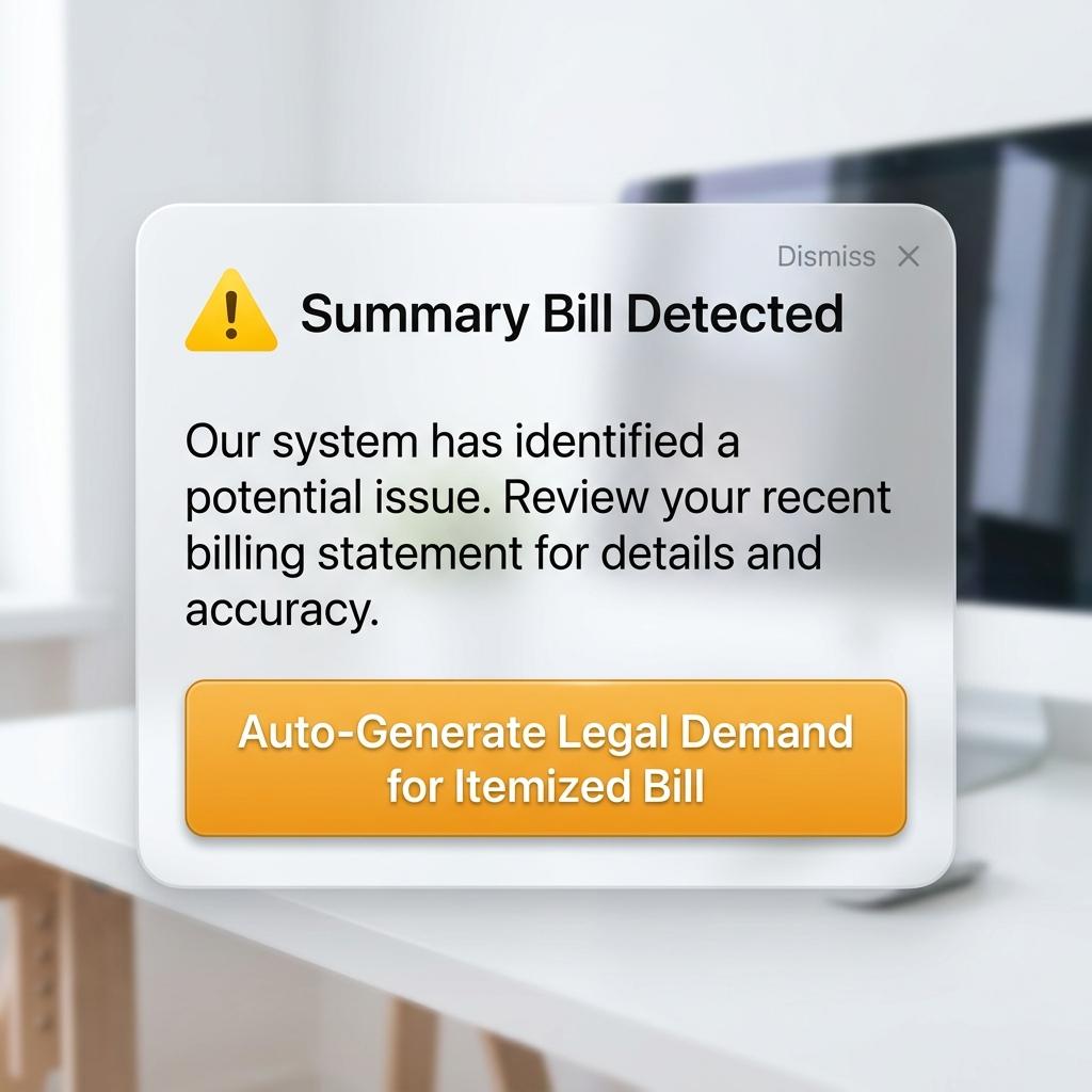 Auto-Demand Itemized Bills